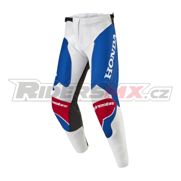 kalhoty RACER ICONIC HONDA kolekce, ALPINESTARS (bílá/modrá/červená/černá) 2026