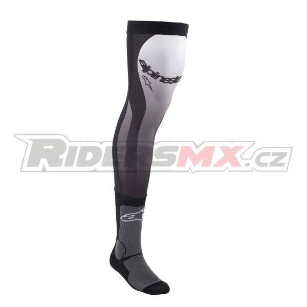 ponožky pod ortézy KNEE BRACE, ALPINESTARS (černá/bílá) 2026