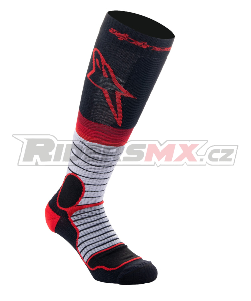 ponožky MX PRO, ALPINESTARS (černá/červená/šedá) 2026