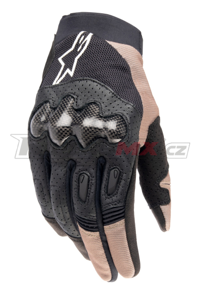 rukavice MEGAWATT 2, ALPINESTARS (černá/hnědá/bílá) 2026