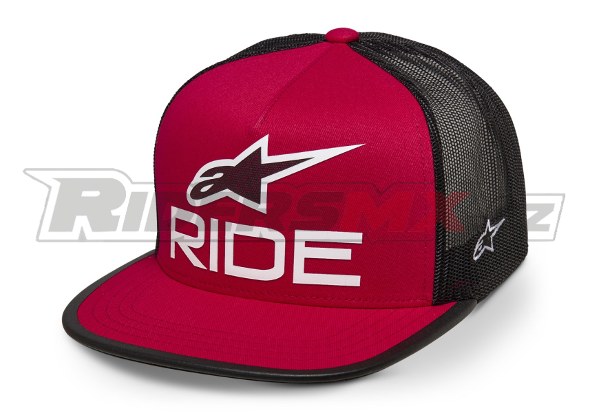 kšiltovka RIDE 4.0 TRUCKER, ALPINESTARS (červená/černá/bílá)