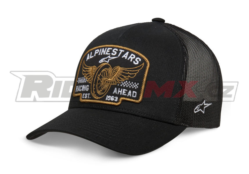 kšiltovka HERITAGE PATCH TRUCKER, ALPINESTARS (černá/černá)