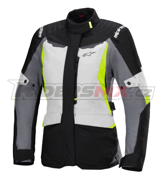 bunda STELLA ST-1 WATERPROOF, ALPINESTARS (světle šedá/černá/žlutá fluo) 2026