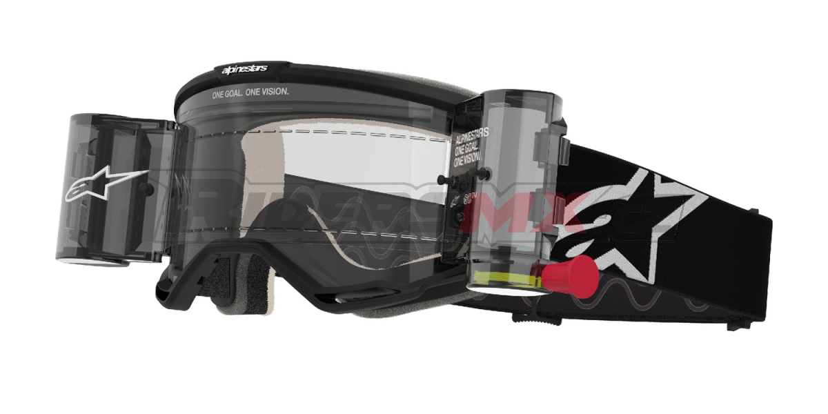 brýle VISION 5 CORP ROLL-OFF WIDE VISION, ALPINESTARS (černá, čiré plexi a roll-off systém) 2027