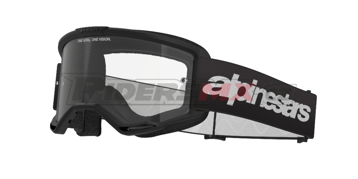 brýle VISION 3 WORDMARK, ALPINESTARS (černá, čiré plexi) 2027