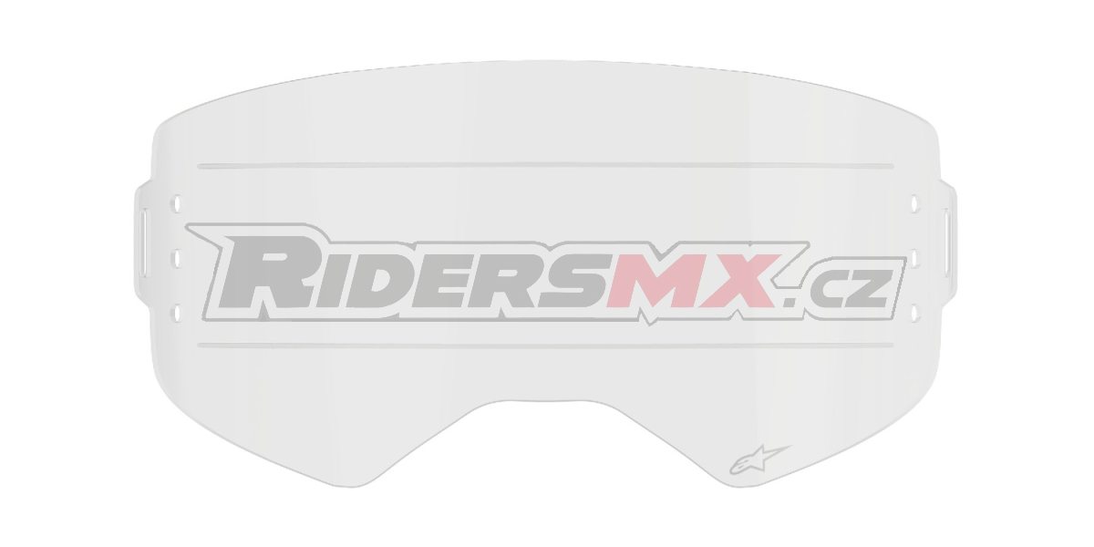 plexi pro brýle SUPERTECH, ALPINESTARS (čiré pro systém roll-off)