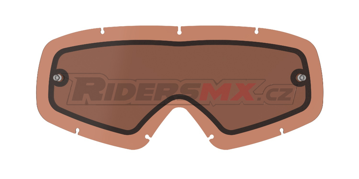 plexi pro brýle VISION YOUTH, ALPINESTARS (dvojité antifog oranžovo hnědá afterburn)