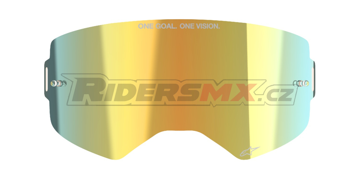 plexi pro brýle SUPERTECH, ALPINESTARS (zrcadlové zlaté ABSOLUTE VISION™)