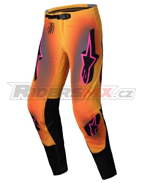 kalhoty SUPERTECH LIPAN, ALPINESTARS (žlutá/růžová)