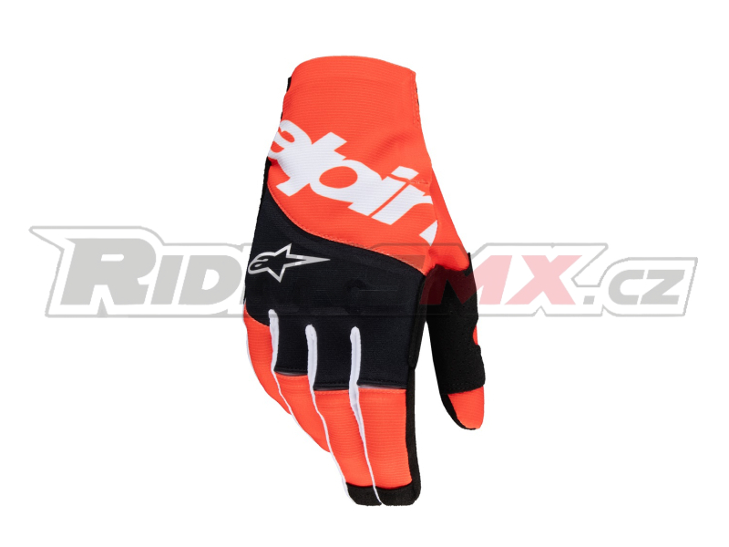 rukavice TECHSTAR, ALPINESTARS (černá/oranžová)