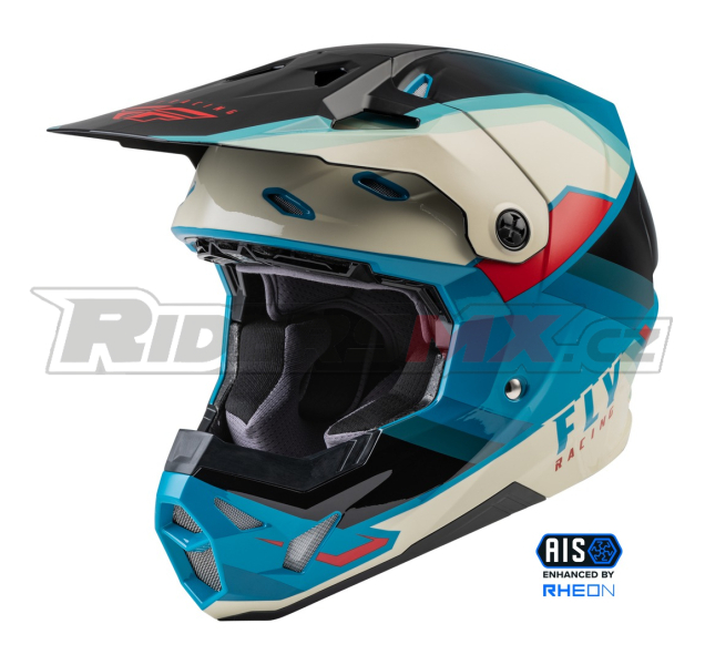 přilba FORMULA CP, FLY RACING - USA (černá/šedá/tyrkysová)