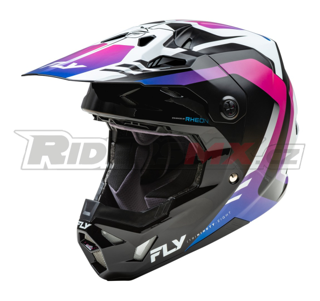 přilba FORMULA CP, FLY RACING - USA (bílá/černá/fialová)