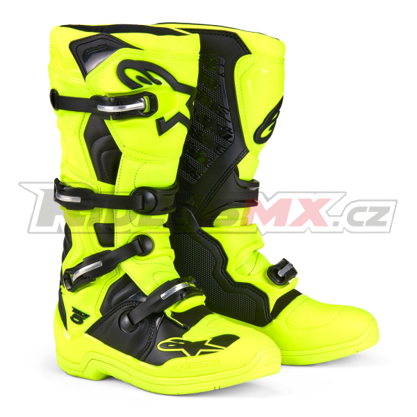 boty TECH 5, ALPINESTARS (žlutá fluo/černá) 2026