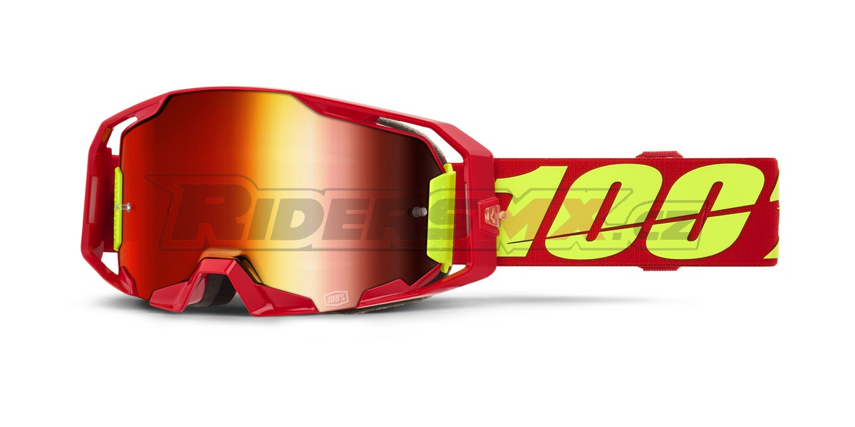 ARMATIC 100% brýle červené, červené plexi