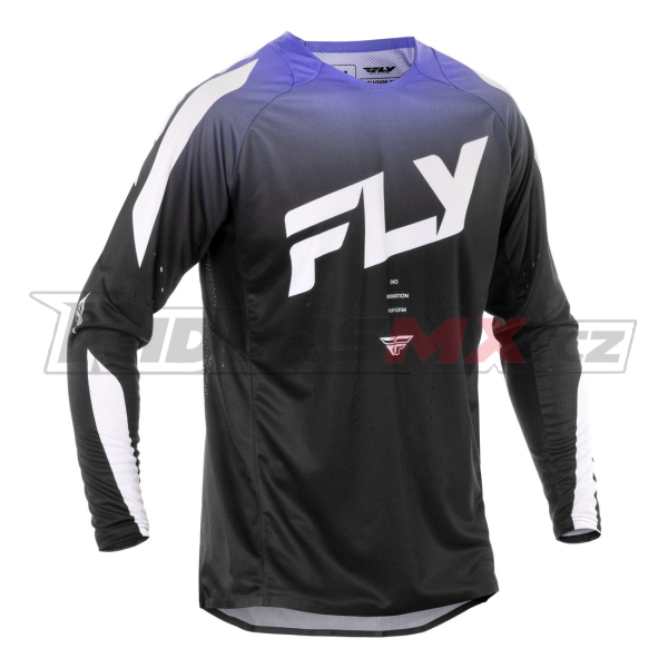 dres EVOLUTION, FLY RACING - USA 2025 (černá/bílá/fialová)
