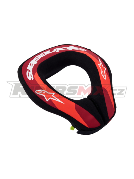 Dětský chránič krční páteře Alpinestars Youth Sequence Neck Roll Red Fluo/Metallic Red/White 2027