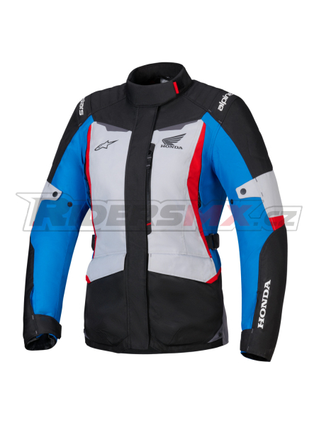 bunda STELLA ST-1 WATERPROOF HONDA kolekce, ALPINESTARS, dámská (šedá/modrá/černá/červená) 2026
