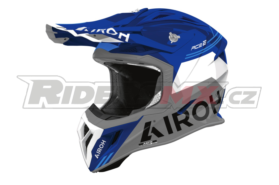 přilba AVIATOR ACE 2 Fury, AIROH (modrá lesklá) 2026