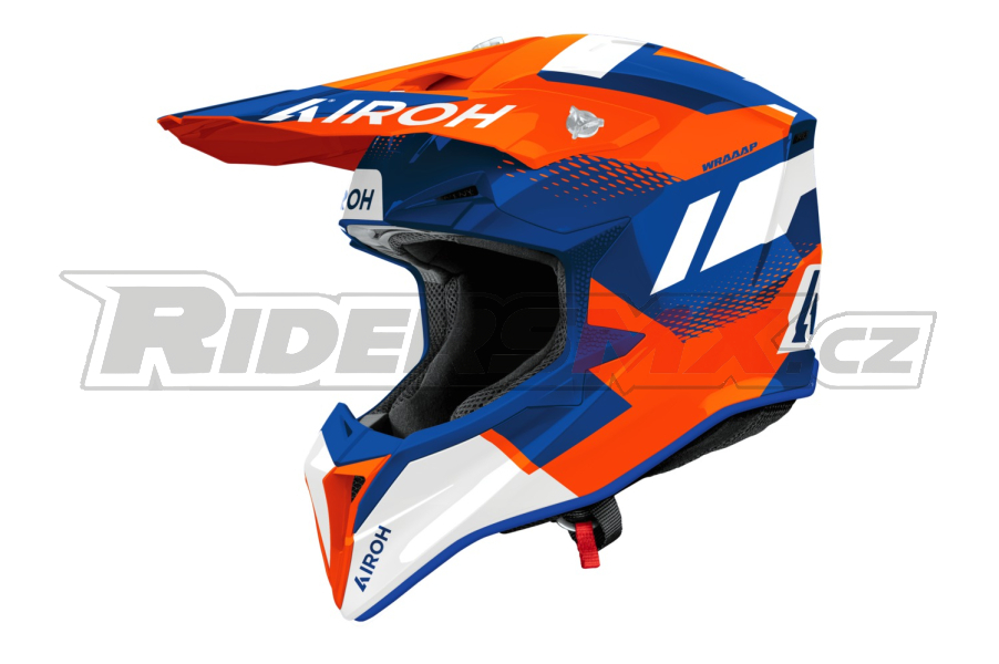 přilba WRAAAP Vision, AIROH (oranžová-modrá lesklá) 2026