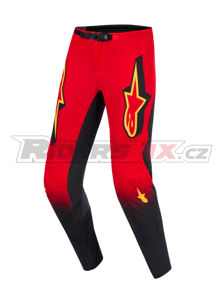kalhoty SUPERTECH SCENZ, ALPINESTARS (červená/černá/žlutá) 2026