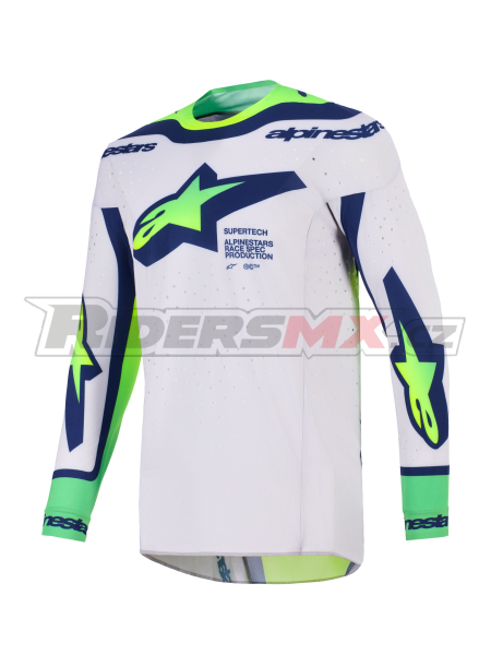dres SUPERTECH VISTA, ALPINESTARS (světle šedá/žlutá fluo/zelená/modrá/růžová) 2026