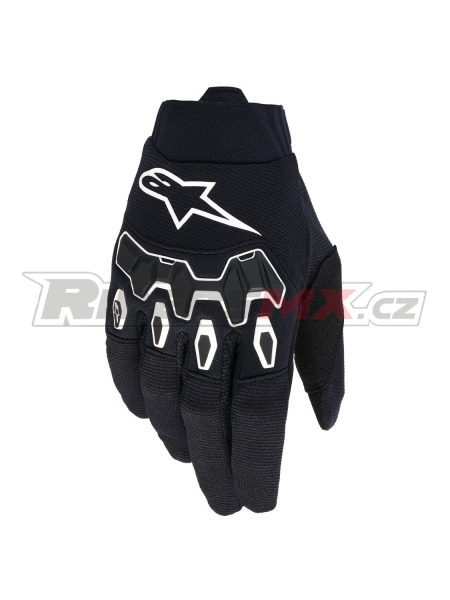 rukavice FULL BORE V2, ALPINESTARS (černá/bílá) 2026