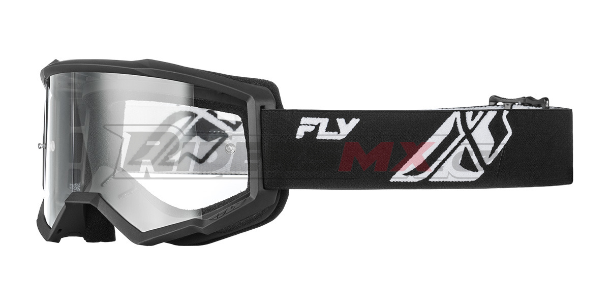 brýle FOCUS, FLY RACING - USA (černá/bílá - čiré plexi)