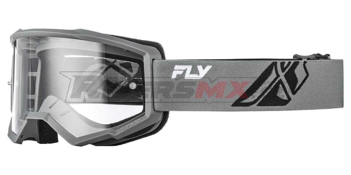 brýle FOCUS, FLY RACING - USA (šedé/černá - čiré plexi)
