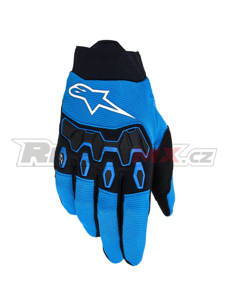 rukavice FULL BORE V2, ALPINESTARS (modrá/černá) 2026