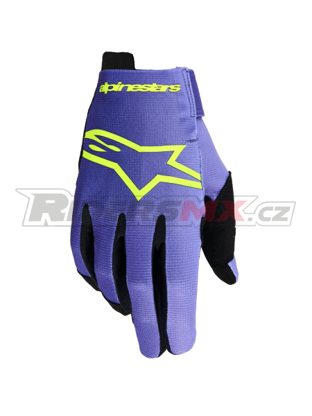 rukavice RADAR, ALPINESTARS (fialová/žlutá fluo) 2026