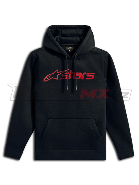 mikina BLAZE HOODIE 3, ALPINESTARS (černá/red)