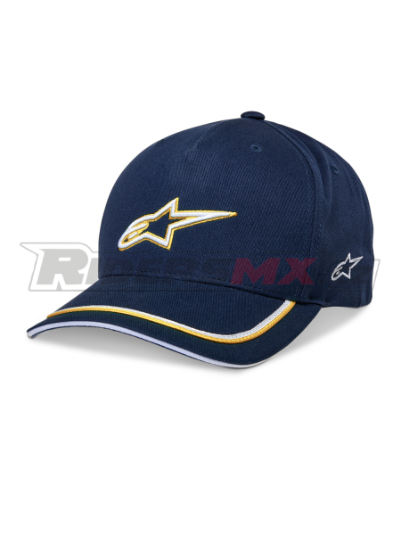 kšiltovka ASCENSION SNAPBACK, ALPINESTARS (modrá/zlatá)