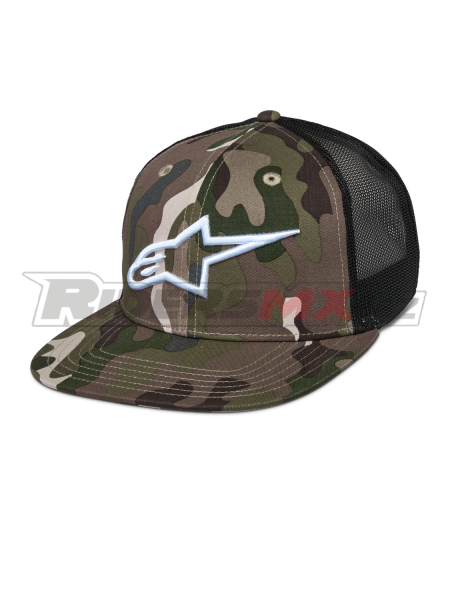 kšiltovka CORP TRUCKER, ALPINESTARS (zelená camo/černá)