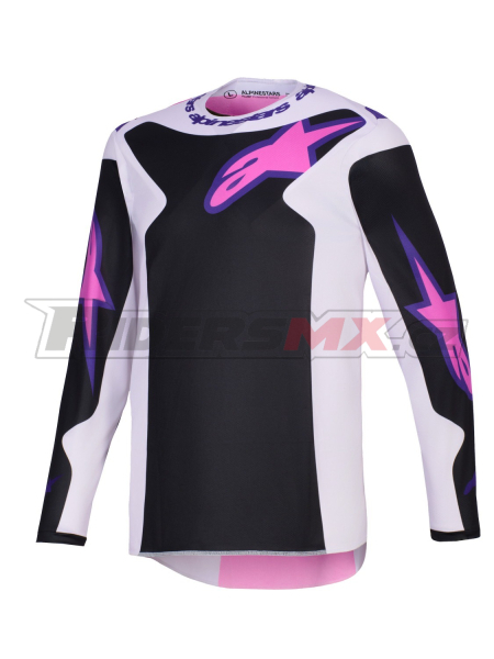 dres FLUID GRID, ALPINESTARS (černá/světle šedá/fialová) 2026