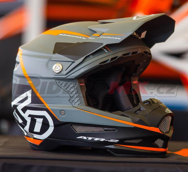 Mx Helma 6D Helmet ATR-2 Alpha Neon Orange