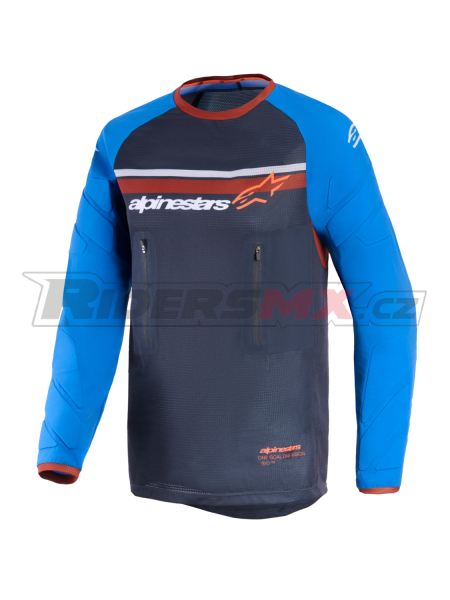 dres MAXDURA DUAL, ALPINESTARS (tmavě šedá/modrá/oranžová) 2026