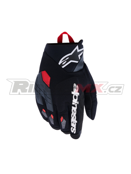 rukavice DURACK, ALPINESTARS (tmavě šedá/červená) 2026
