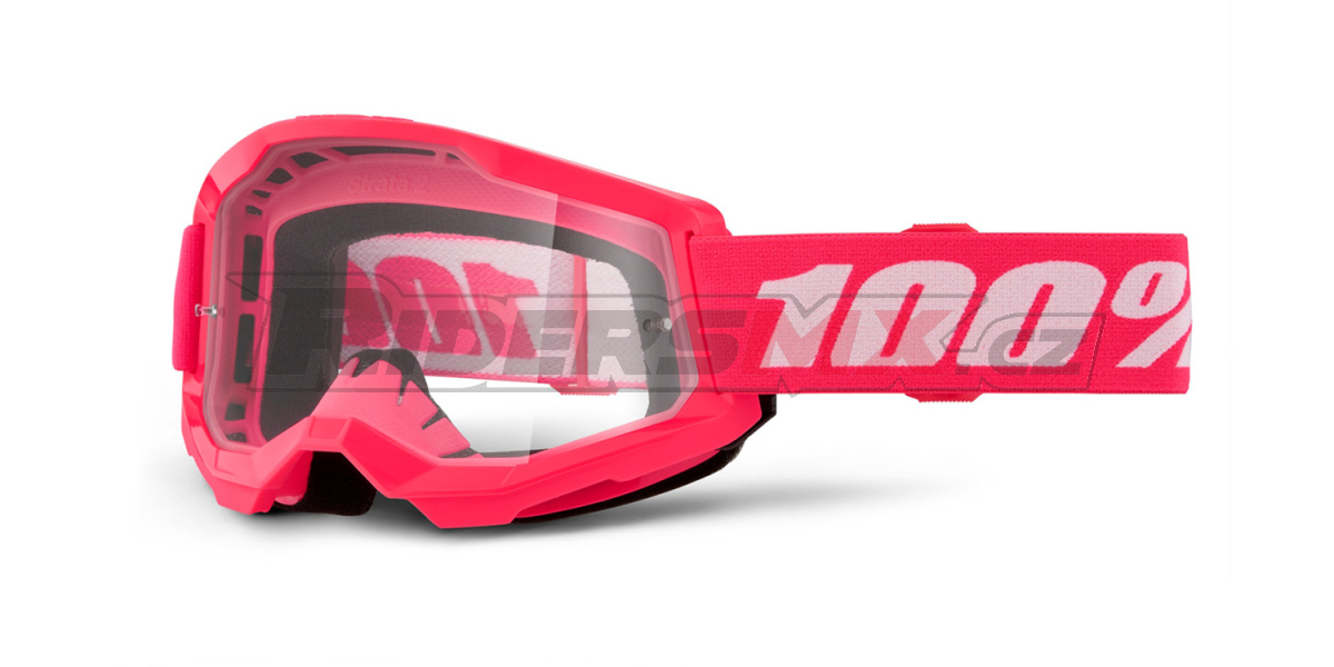 STRATA 2 NEW, 100% brýle růžové, čiré plexi