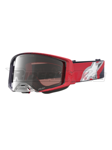 brýle SUPERTECH HITEN, ALPINESTARS (černá/červená, zrcadlové stříbrné plexi) 2027