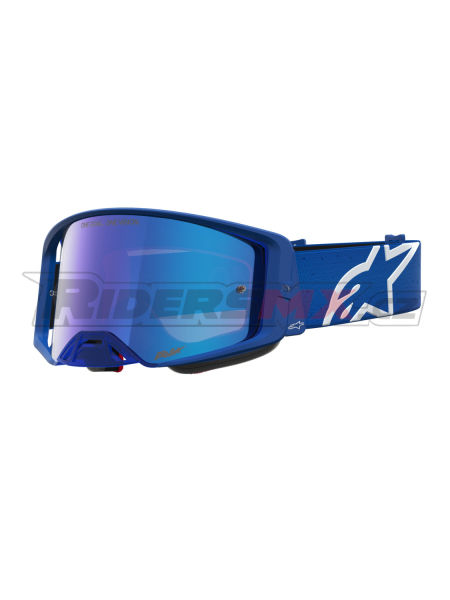 brýle SUPERTECH VESTA, ALPINESTARS (modrá/bílá, zrcadlové modré plexi) 2027
