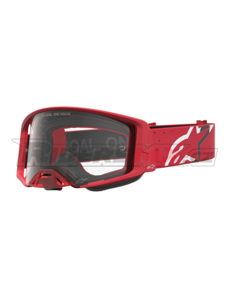 brýle SUPERTECH VESTA, ALPINESTARS (červená fluo/chrom, čiré plexi) 2027