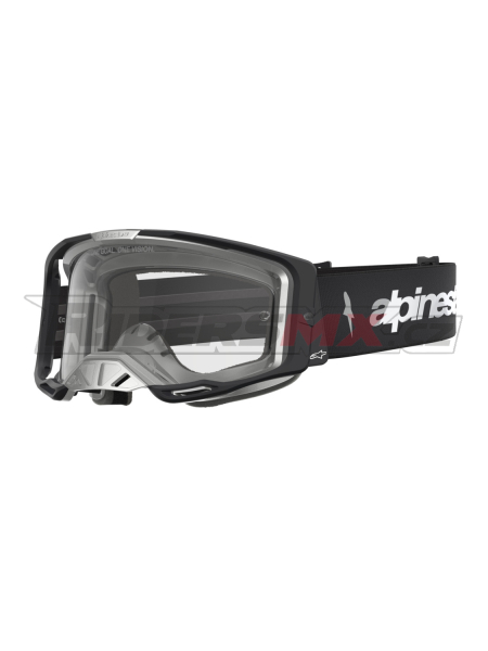 brýle VISION 8 AMBER, ALPINESTARS (černá/stříbrná, čiré plexi) 2027