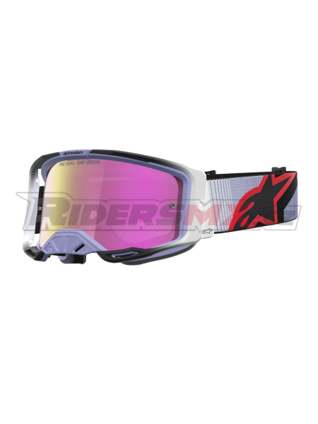 brýle VISION 8 MAVEN, ALPINESTARS (levandulová/černá, zrcadlové růžové plexi) 2027