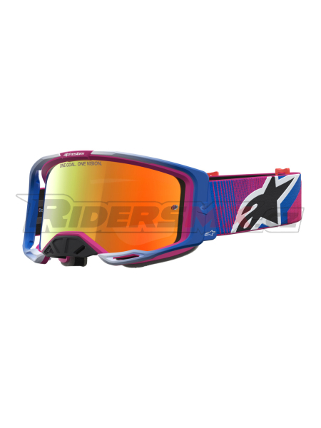 brýle VISION 8 MAVEN, ALPINESTARS (červená/černá, zrcadlové červené plexi) 2027