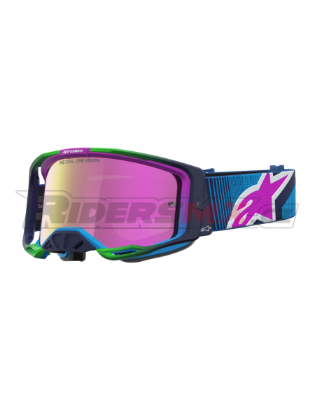 brýle VISION 8 MAVEN, ALPINESTARS (modrá/fialová, zrcadlové růžové plexi) 2027