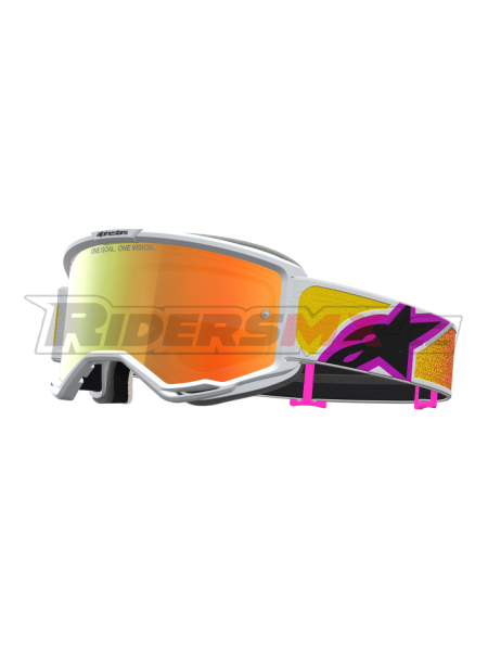 brýle VISION 5 DRAG, ALPINESTARS (oranžová/červená, zrcadlové červené plexi) 2027