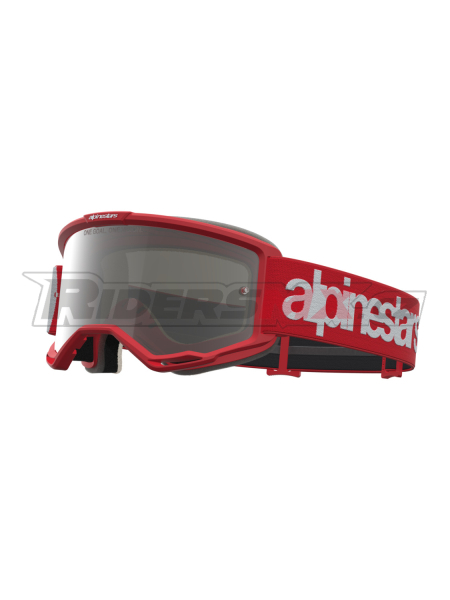 brýle VISION 5 HONE, ALPINESTARS (červená/bílá, zrcadlové stříbrné plexi) 2027
