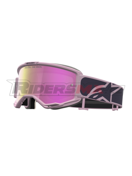 brýle VISION 5 RORA, ALPINESTARS (tmavě šedá/růžová, zrcadlové růžové plexi) 2027