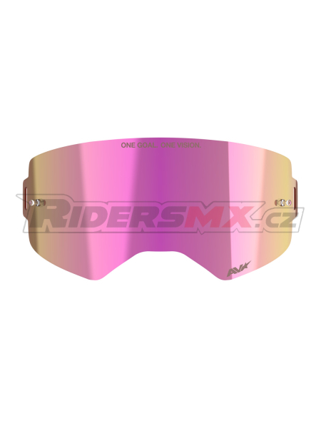 plexi pro brýle SUPERTECH, ALPINESTARS (zrcadlové růžové ABSOLUTE VISION™)