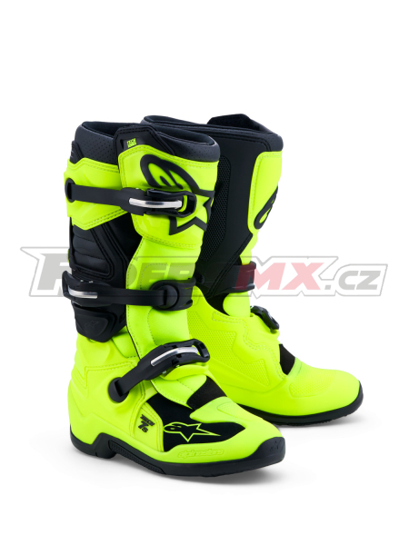 boty TECH 7 S, ALPINESTARS, dětské (žlutá fluo/černá) 2027